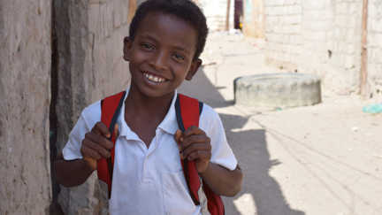 Mohammed klarade skolan tack vare vårt stödcenter i Jemen. 