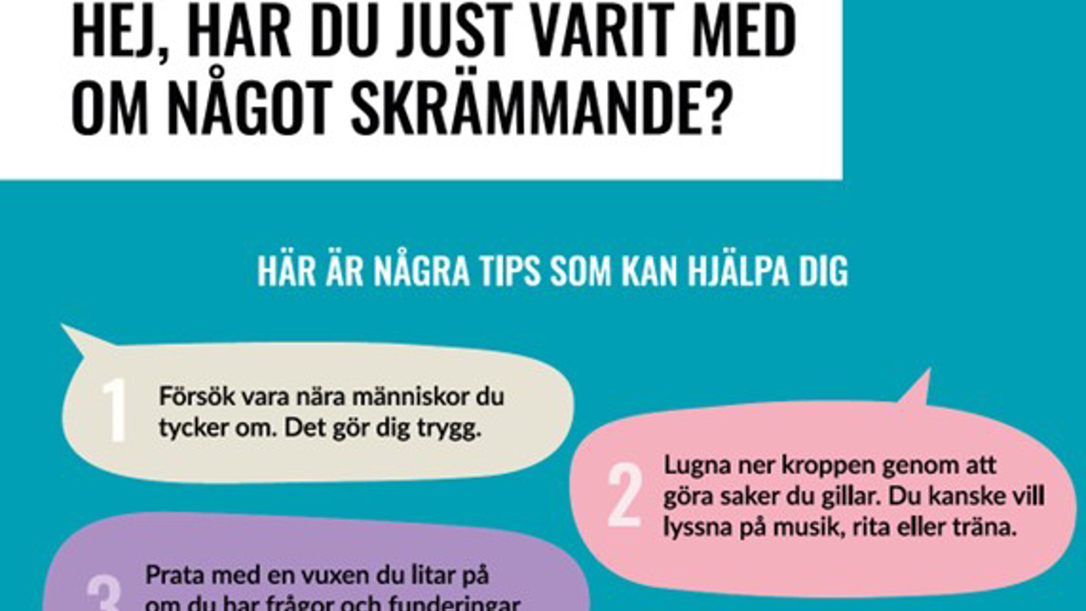 Center Affisch Ny affisch med krisstöd - Rädda Barnen